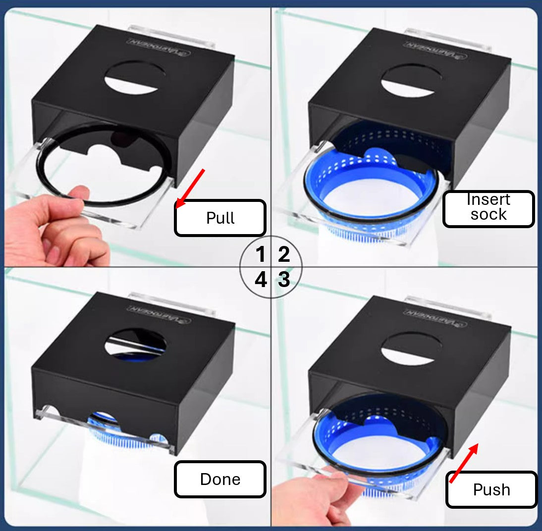 VastOcean Filter Sock Holder - No-spill design