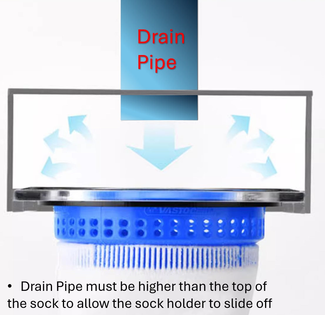 Filter Sock Holder, Installation Side