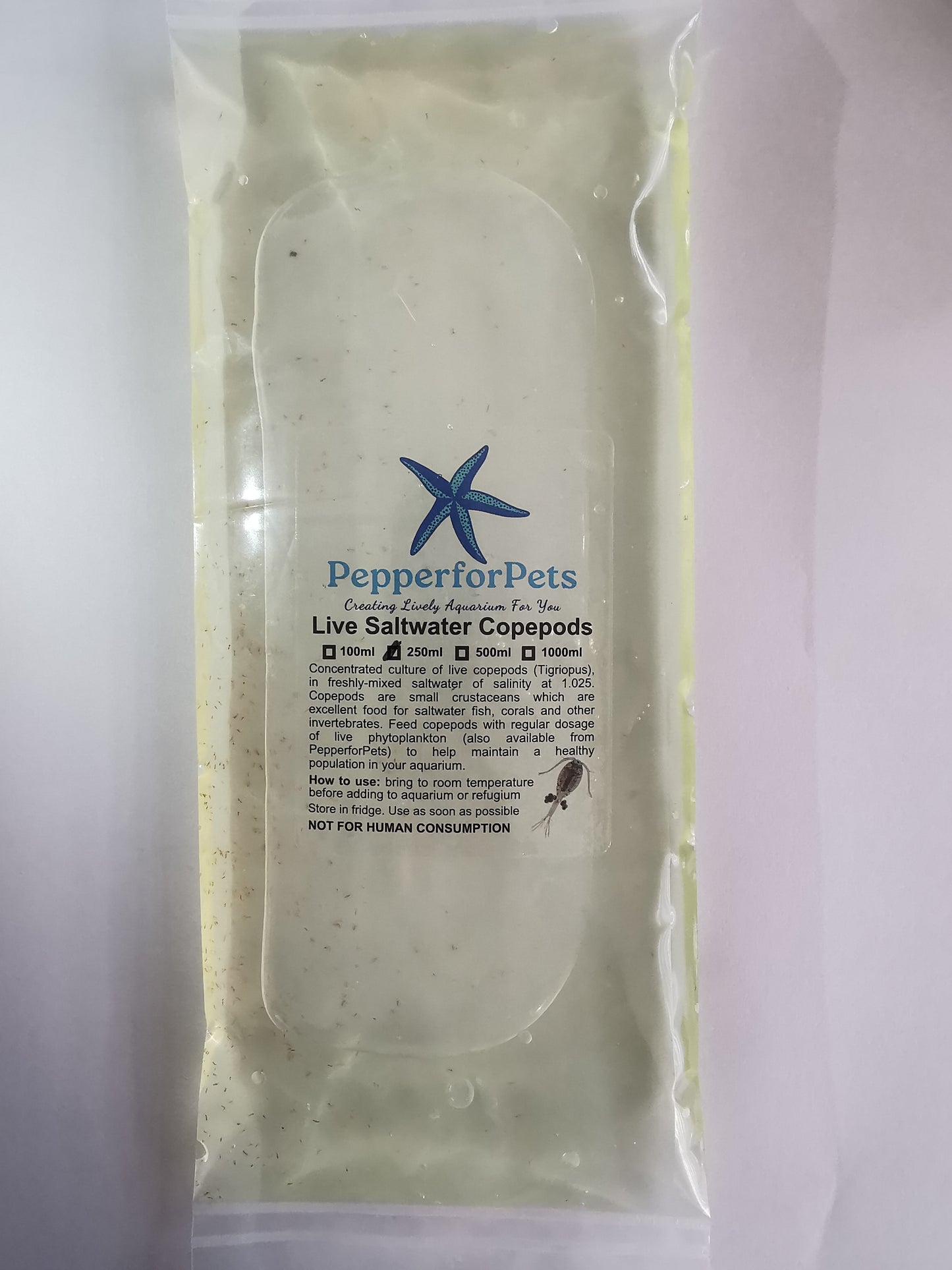 High Concentration Saltwater Cope pods